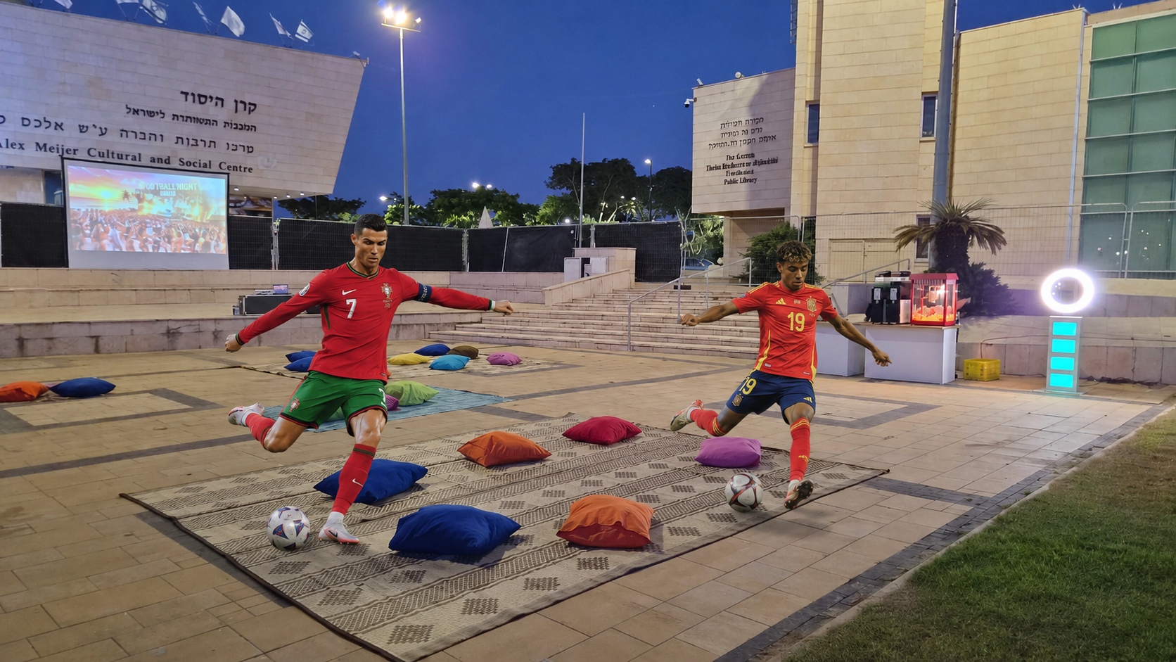 רונאלדו ולאמין ימאל מגיעים למתחם הנוער באור עקיבא!