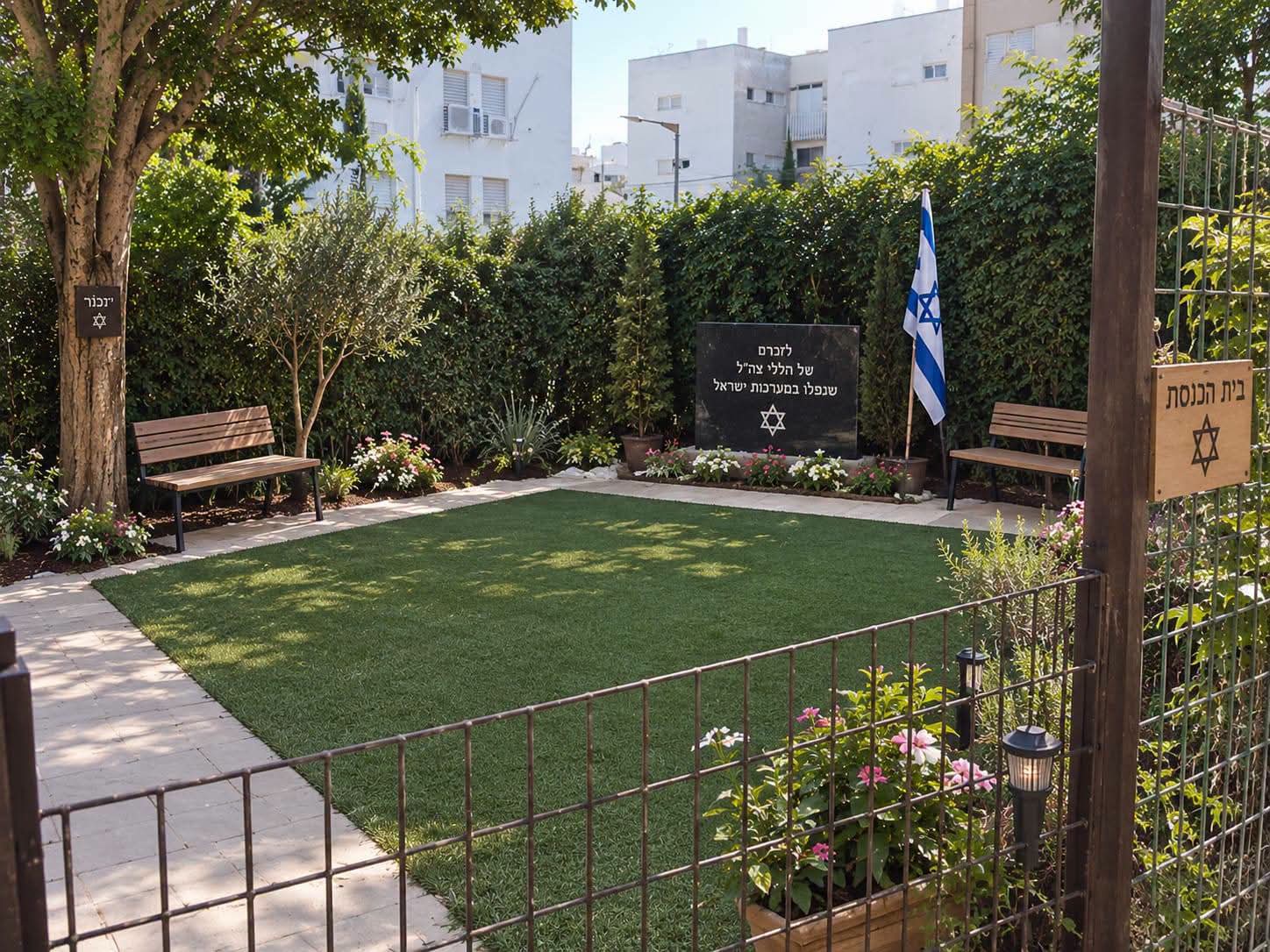 זוכרים את הנופלים: בית הכנסת הוותיק באור עקיבא יוצא בקריאה לציבור לשיקום גינת חללי מערכות ישראל